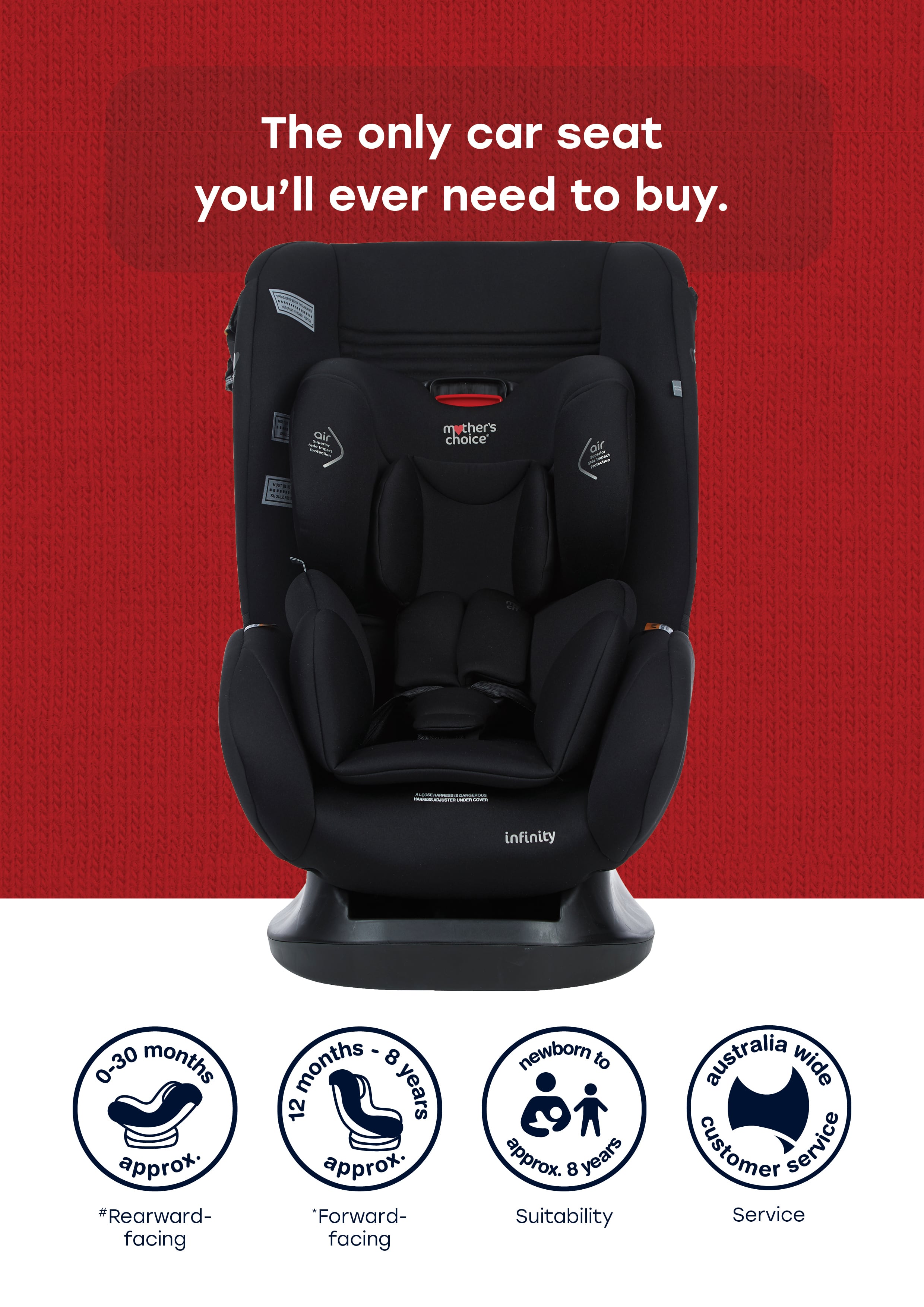 Mothers choice booster seat cheap instructions